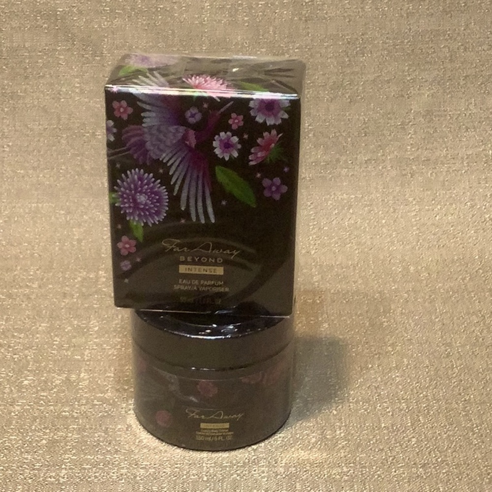 ^NWT Avon Far Away Intense Eau de Perfum & Matching Luxury Body Crème
